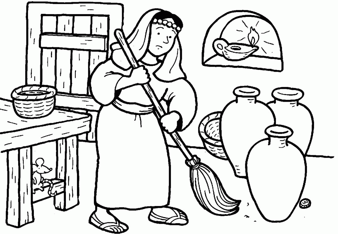 3 Coins Parable Coloring Page - Coloring Pages For All Ages
