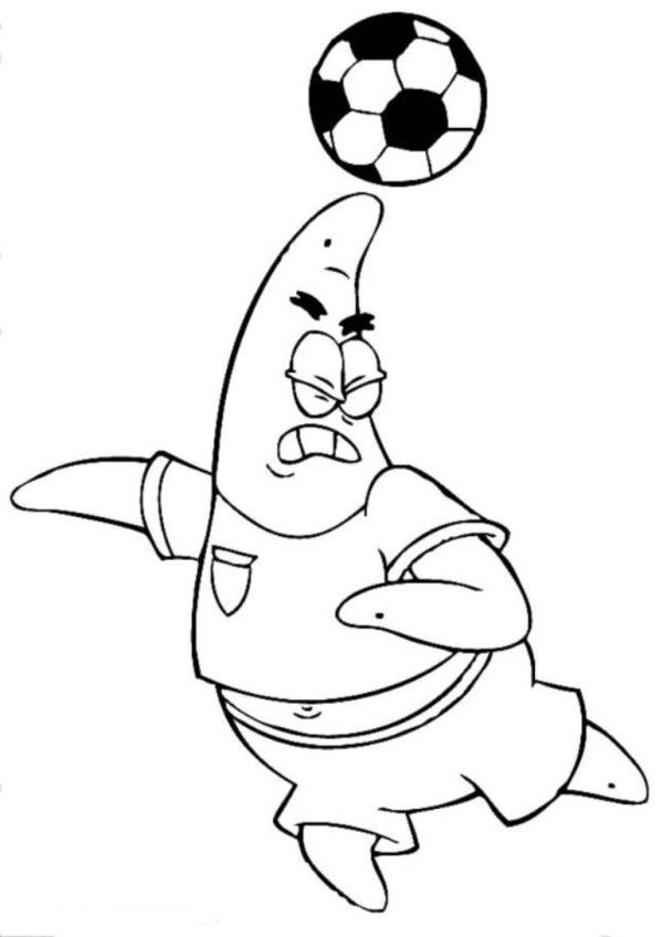 Patrick Heading Ball Soccer Coloring Pages - Boys Coloring Pages ...