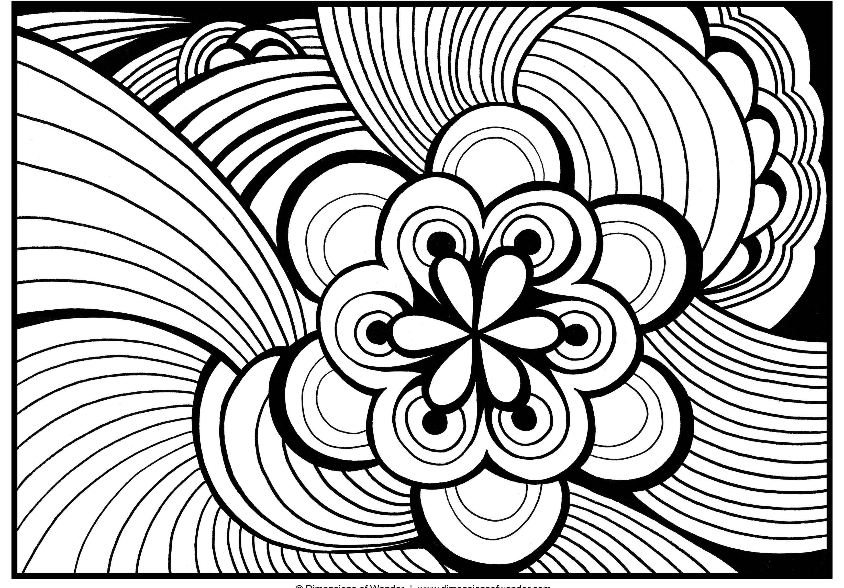 Free Printable Pictures to Color for Adults: 51 Coloring Sheets ...