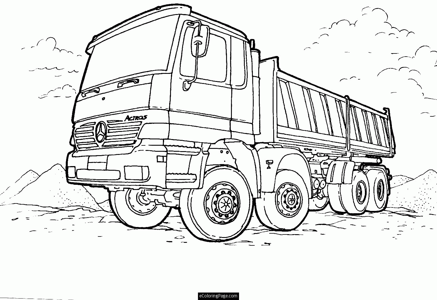 Coloring Pages Of Cars And Trucks - Coloring