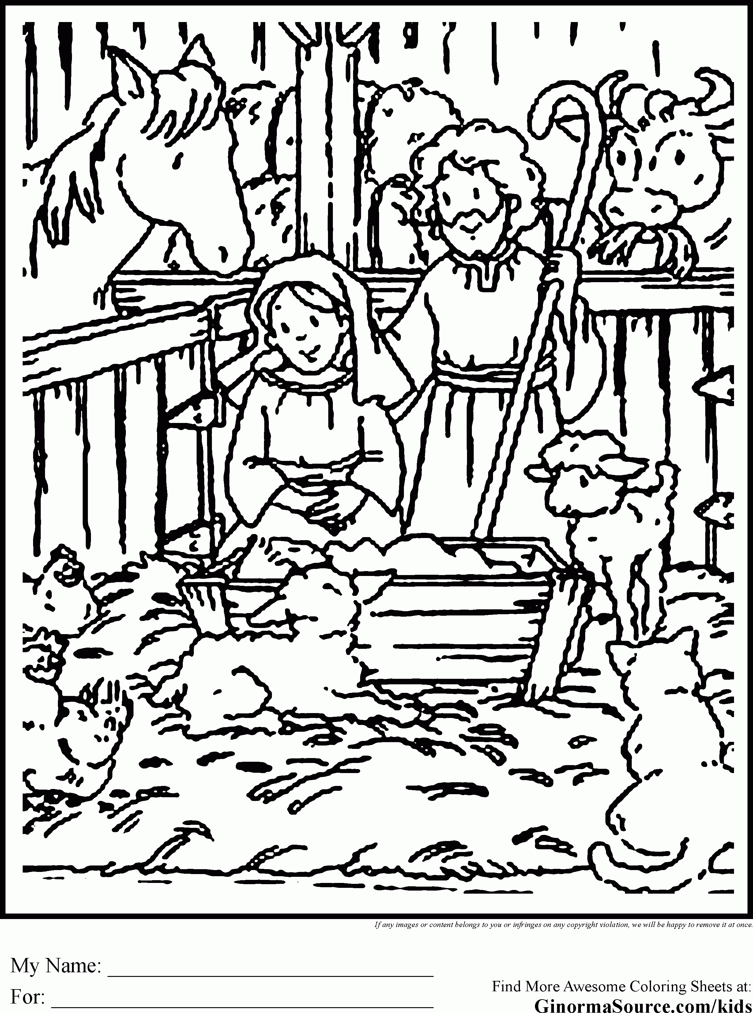 Cute Christmas Coloring Pages Free - Coloring Page