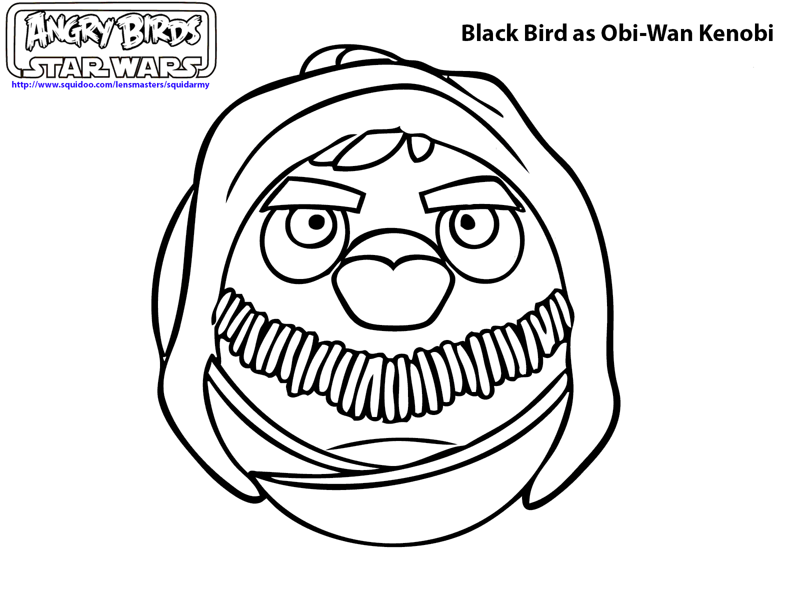 angry-birds-star-wars-coloring-pages-black-birds | Color A Sketch
