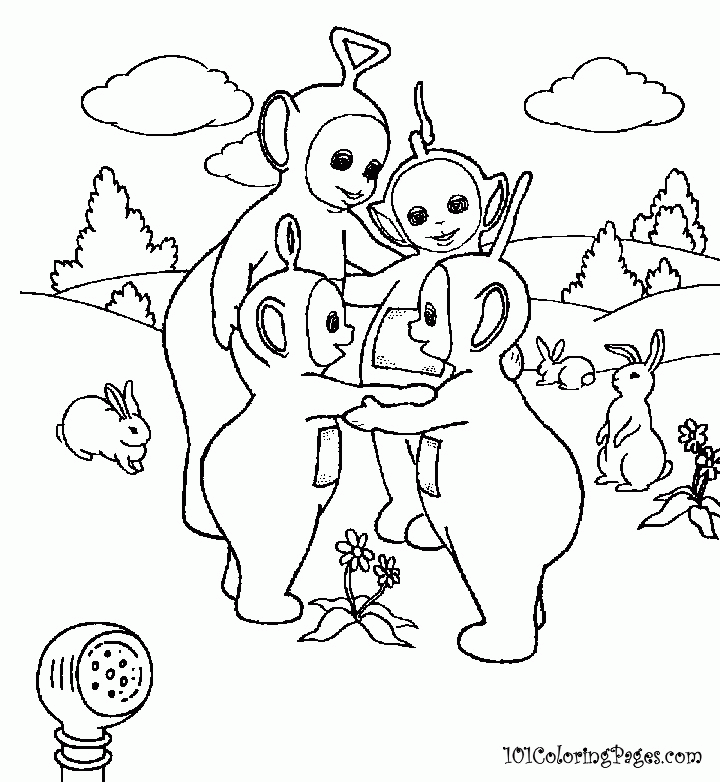 Teletubbies Coloring Book - Coloring Home