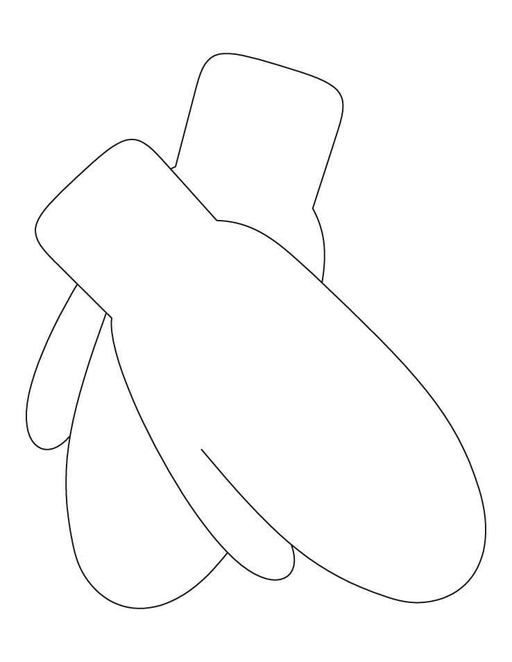 mitten Colouring Pages (page 3)