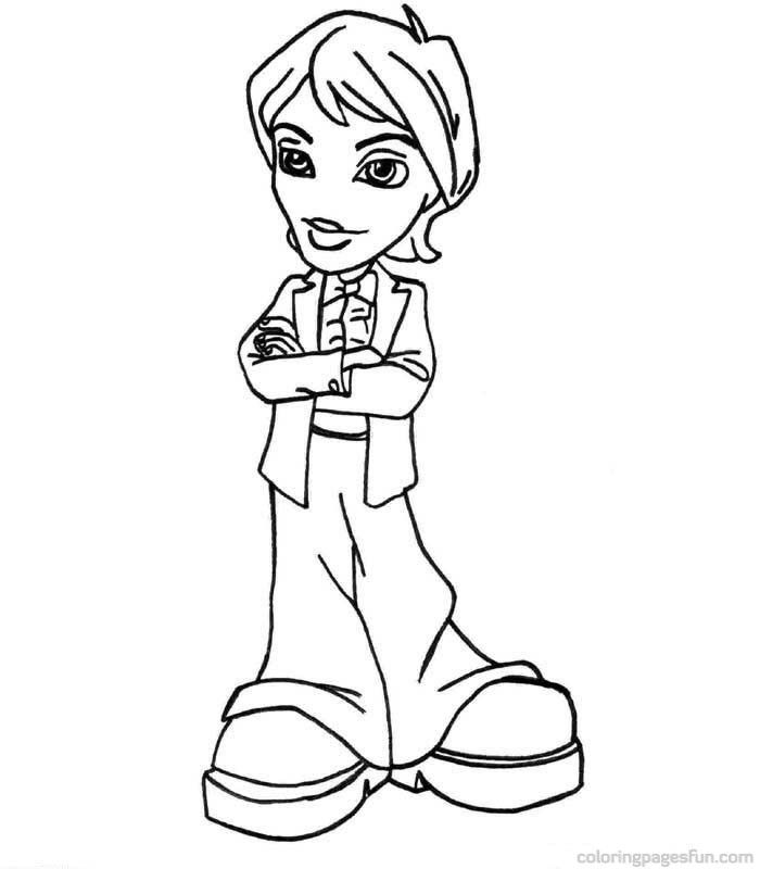 Bratz Boys Coloring Pages 4 | Free Printable Coloring Pages 