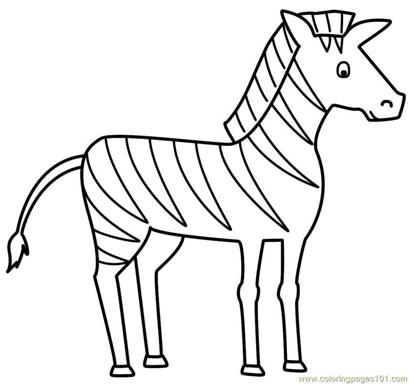 Download Coloring Pages Zebra (Mammals > Zebra) - Free Printable Coloring - Coloring Home