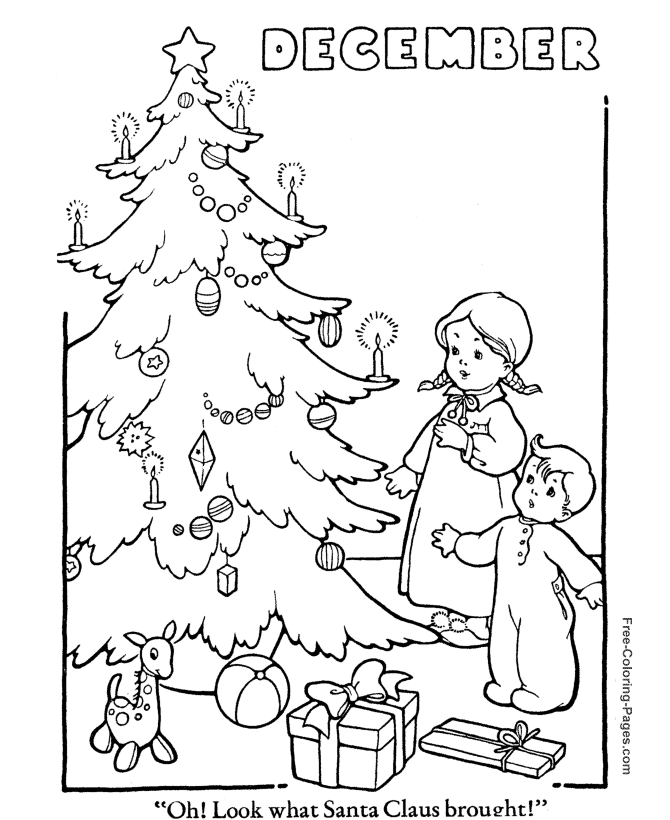 wintertime Colouring Pages (page 2)