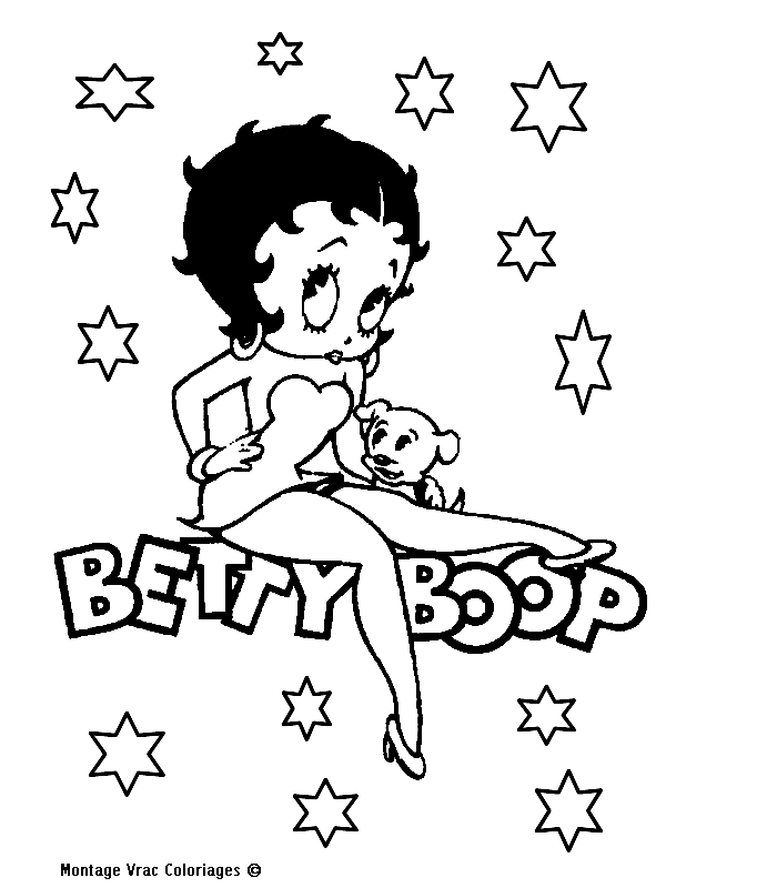 my picture: Betty Boop Coloring Page