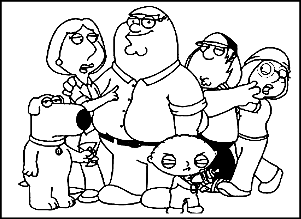 best of Family Guy Coloring Pages Family | Coloring Pages