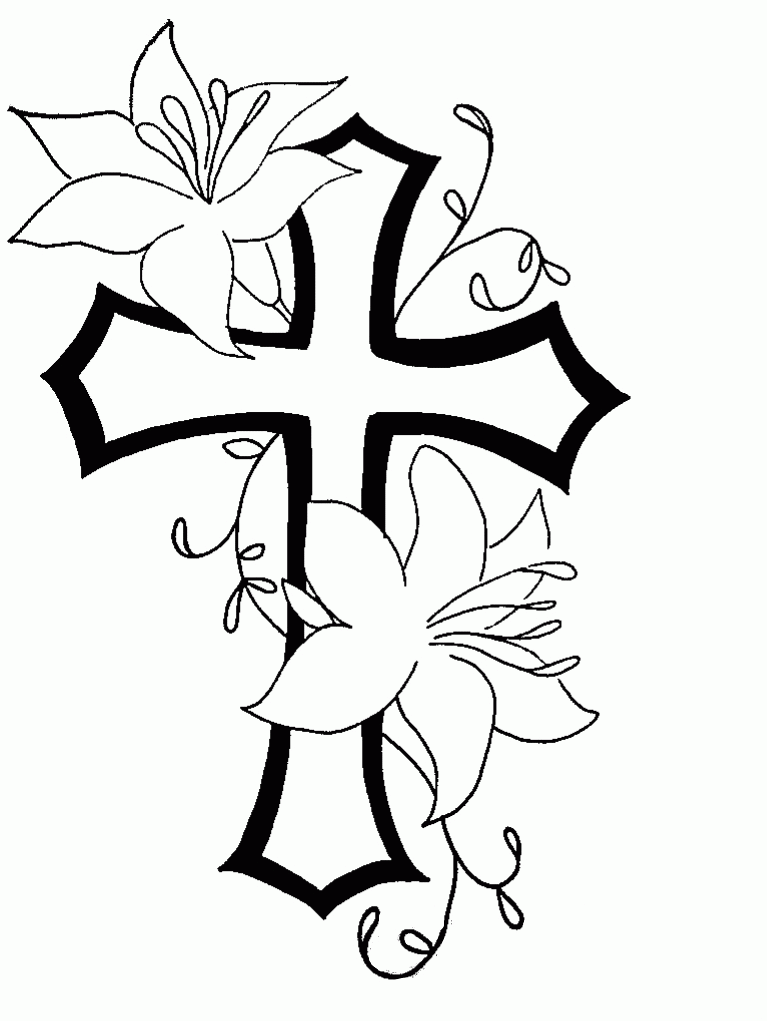 Flowers Clip Art Free Black And White