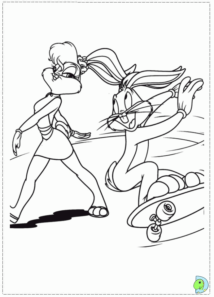 Lola Bunny Coloring pages- DinoKids.