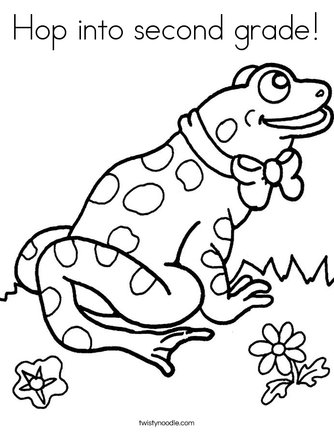 Jump in to Second Grade Coloring Sheets | Creative Coloring Pages