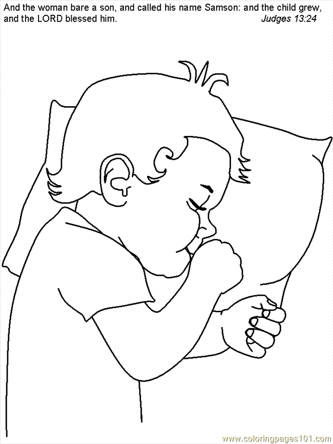Samson Coloring Page Coloring Home