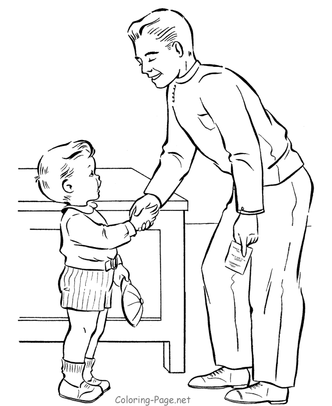Father's Day coloring page - Happy Fathers Day 02