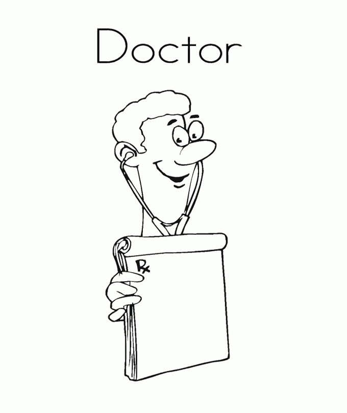 Doctor Coloring Pages For Kids - Doctor Day Coloring Pages 