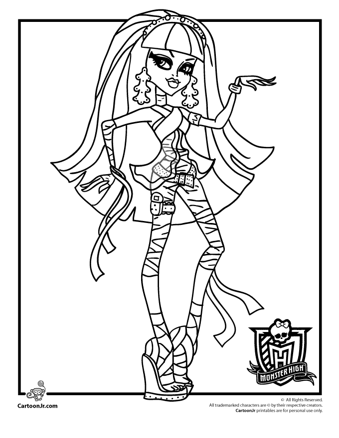 Monster High Coloring Pages - We Luv Dolls
