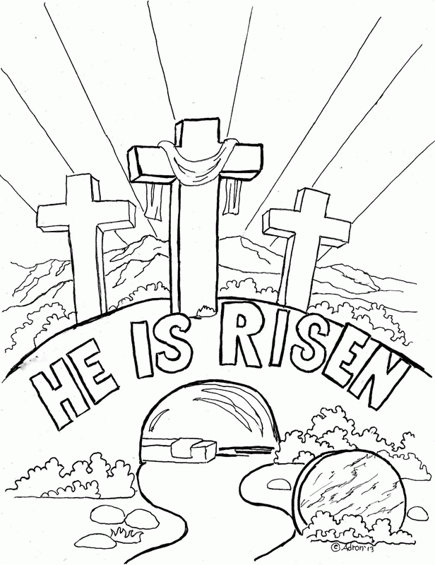 Free Religious Easter Coloring Pages Coloring Home