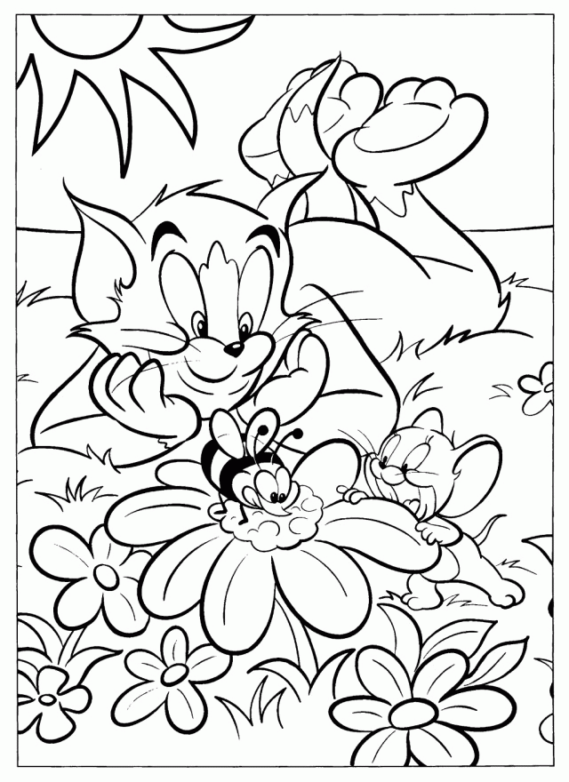 Newest Tom And Jerry Coloring Pages Tom And Jerry Games Cartoon 