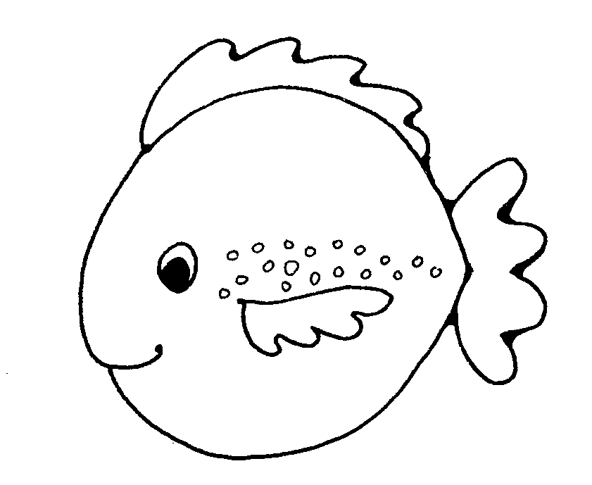 Fish Outline Clipart Black And White | Clipart Panda - Free 