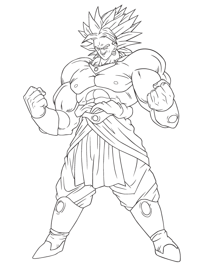 Broly Coloring Pages Coloring Home
