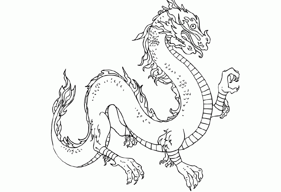 Large Winged Dragon Coloring Pages - Dragon Coloring Pages 