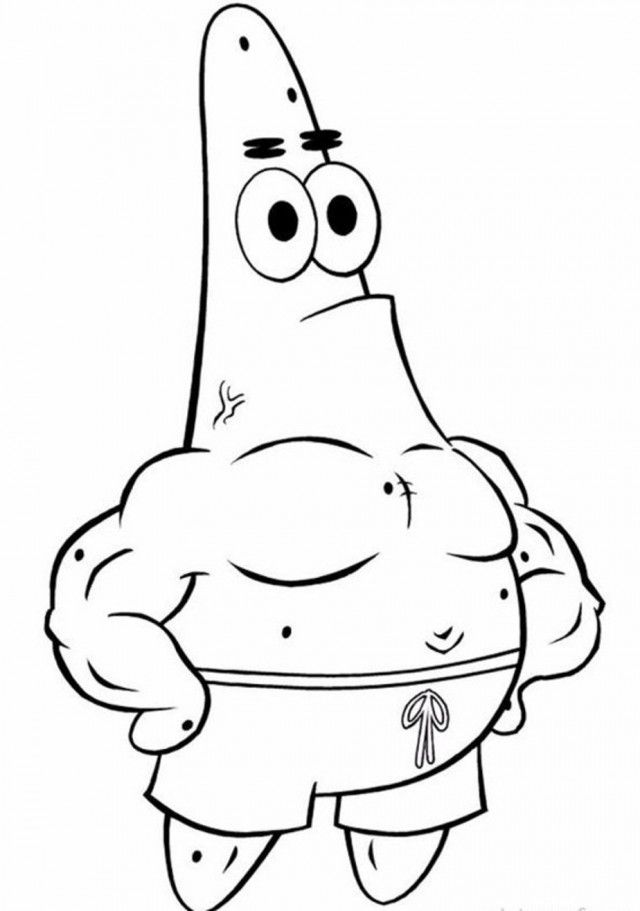 Patrick Star Coloring Pages 231648 Patrick Star Coloring Pages