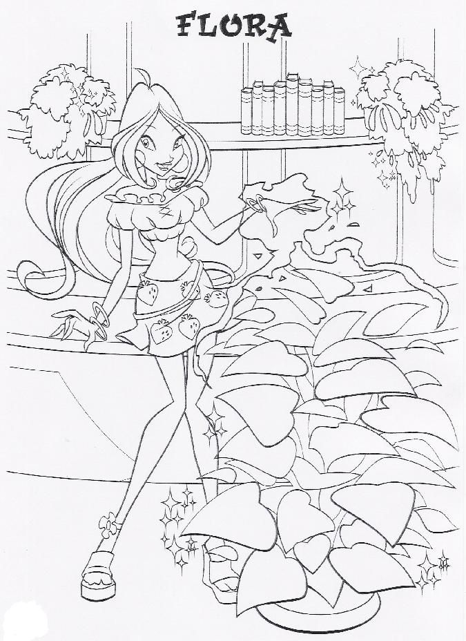 coloring page WinX Club - WinX Club | Winx Club: Coloring Pages | Pin…