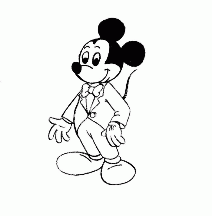 Minnie And Mickey Mouse Coloring Page For Kids | 99coloring.com