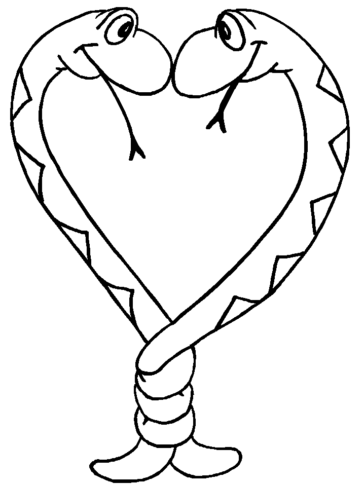 Snake Coloring In - Kids Colouring Pages