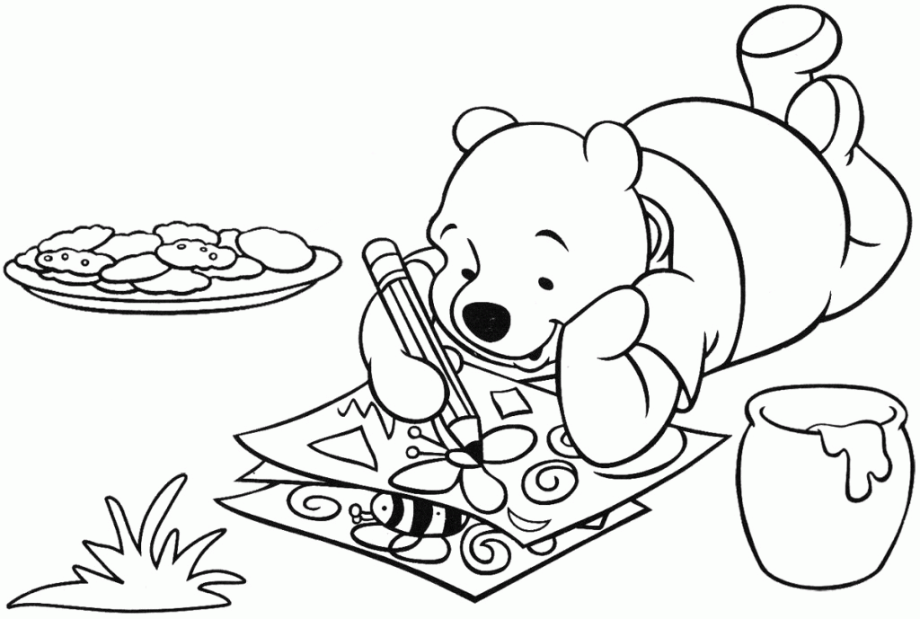 Baby Winnie The Pooh Coloring Pages - Free Coloring Pages For 