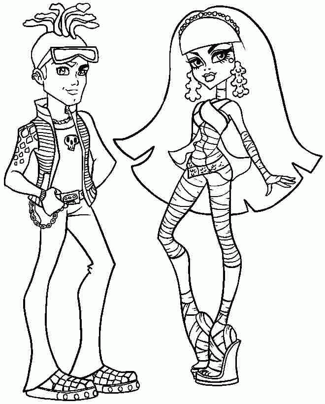 Free Printable Coloring Pages Cartoon Monster High Cleo De Nile 