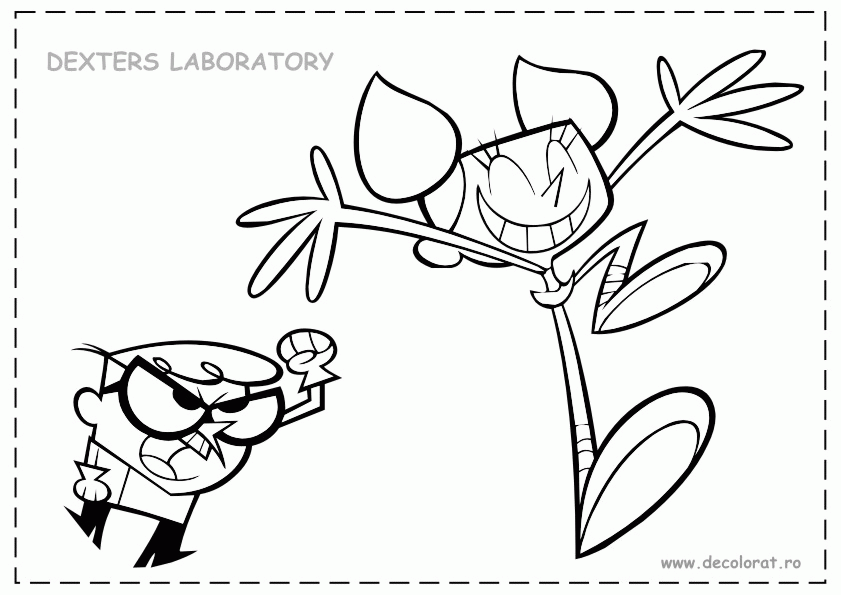 dee dee and dexter Colouring Pages (page 2)