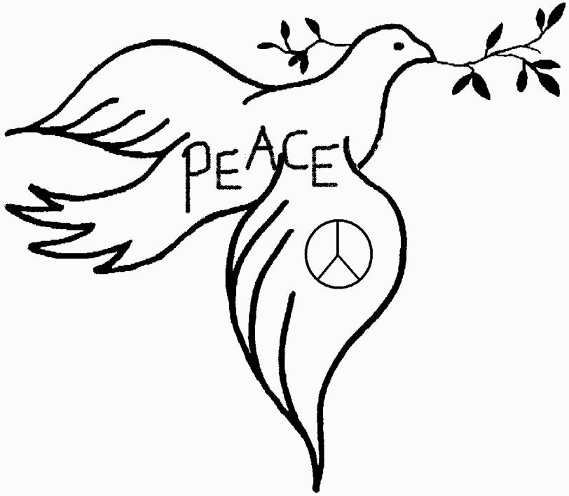 dove of peace Colouring Pages (page 2)