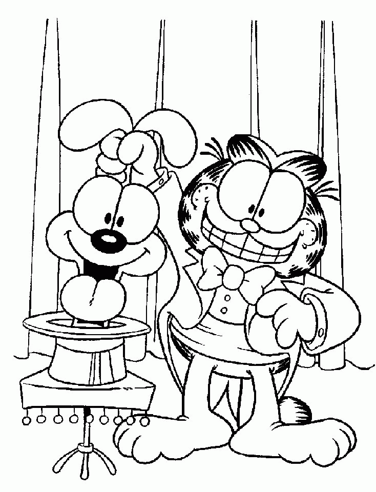 garfield coloring book  coloring home