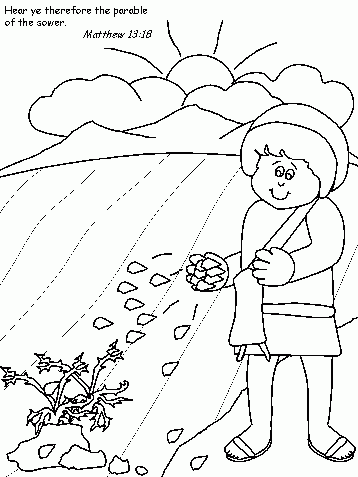 Parable Of The Mustard Seed Coloring Page - Coloring Home