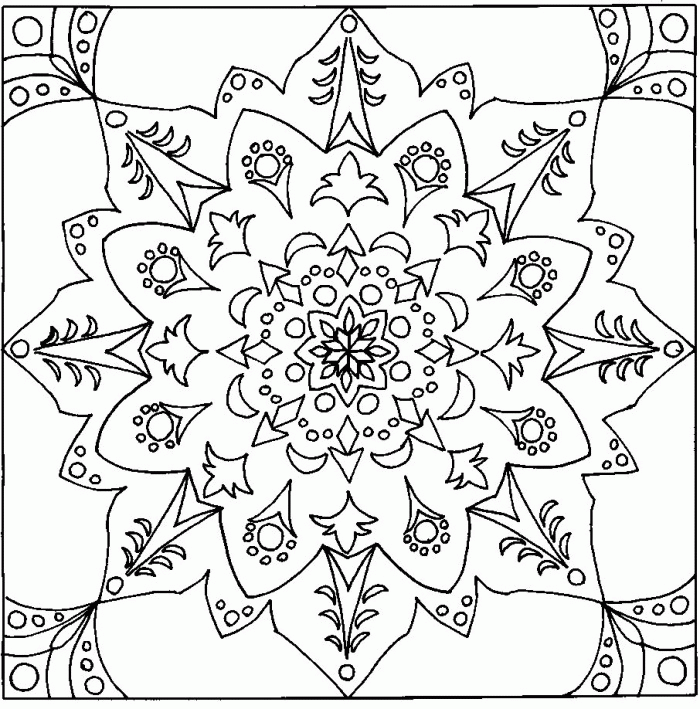 Free Printable Coloring Pages Geometric Designs