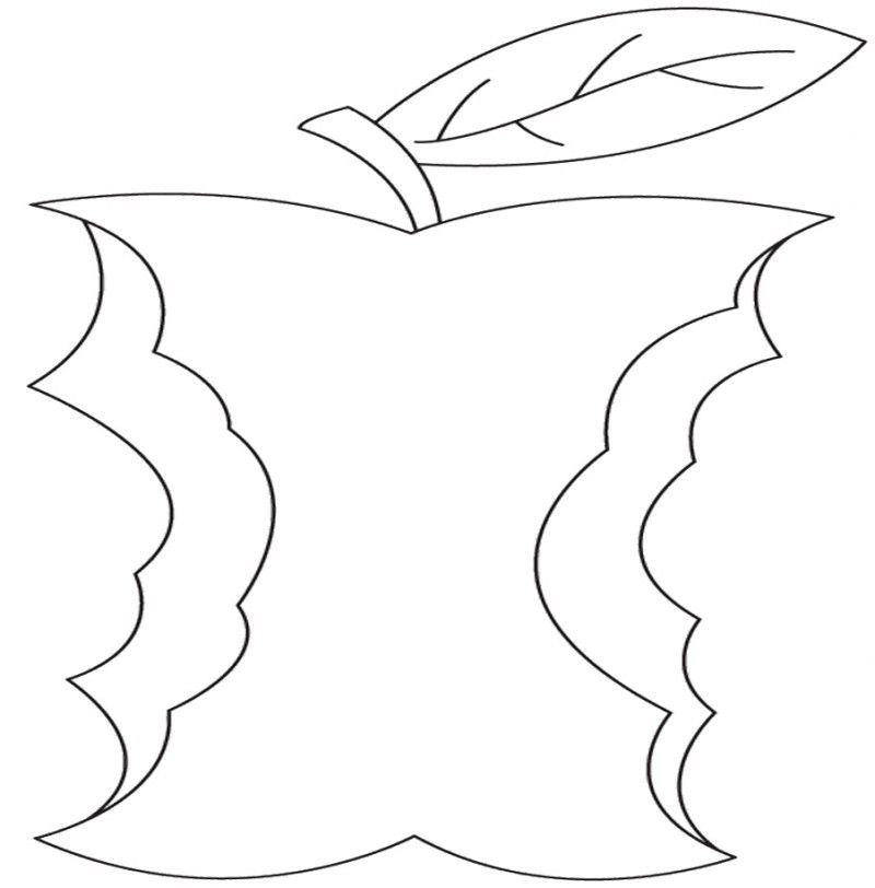 The Apples In Eat Out Coloring Page - Kids Colouring Pages