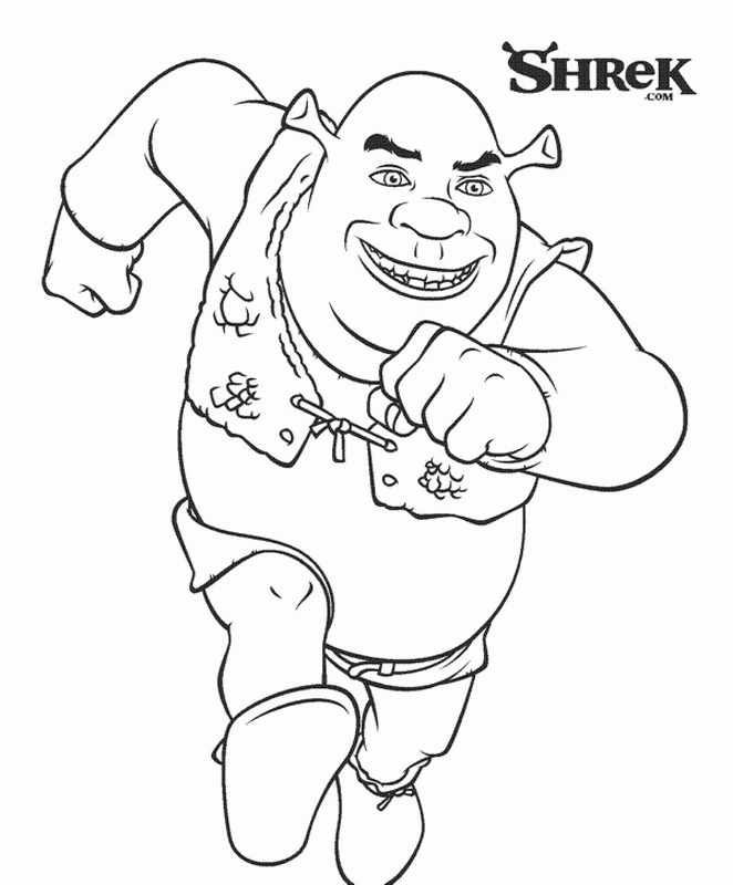 Free Shrek Pictures Coloring Home