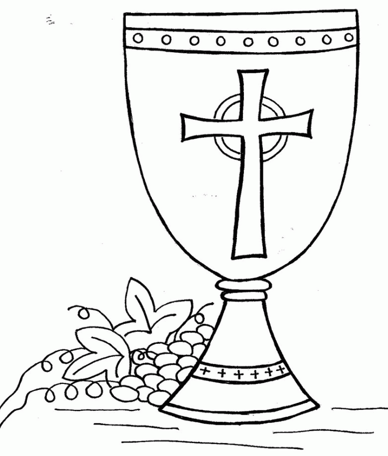 and chalice Colouring Pages