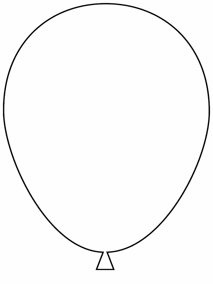 Printable Balloon Simple-shapes Coloring Pages - Coloringpagebook.com