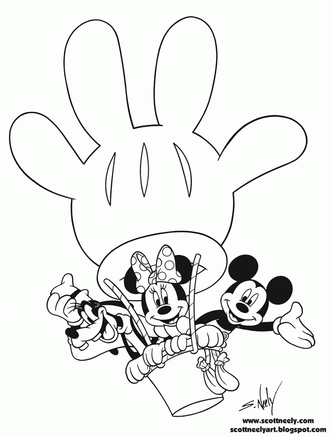 Mickey Mouse Clubhouse Coloring Page | Coloring pages