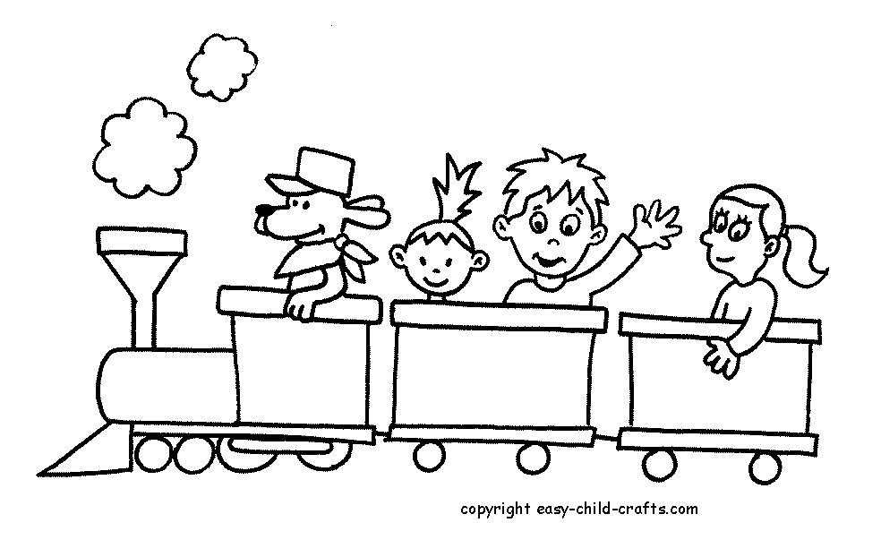 terrific train coloring pages