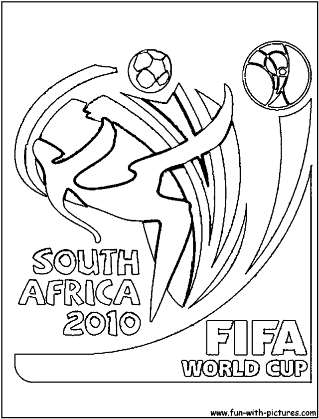 south Africa 2010 logo coloring pages | coloring pages