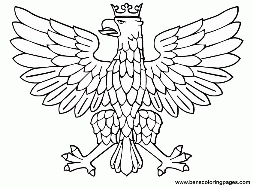 Eagle coloring pages for kids