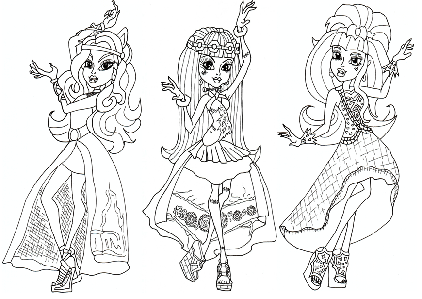 Monster High Coloring Pages - Free Coloring Pages For KidsFree 