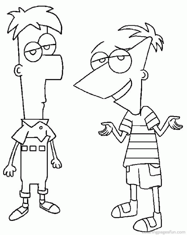 Phineas and Ferb Coloring Pages 14 | Free Printable Coloring Pages 