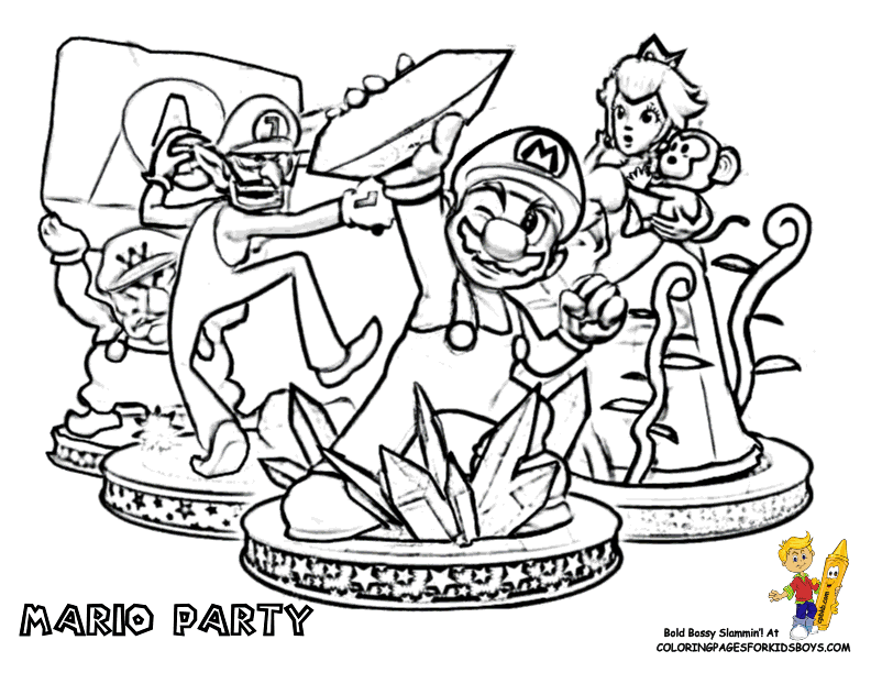 Download Mario Bros Coloring Pages To Print - Coloring Home