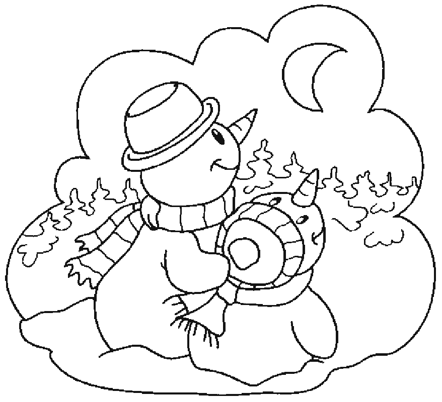 Snowman | Free Printable Coloring Pages – Coloringpagesfun.com