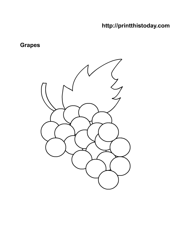 Free Printable Fruits Coloring Pages | Print This Today