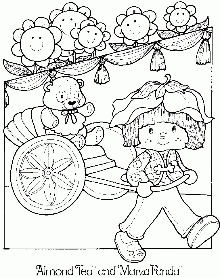 Strawberry Shortcake Coloring Book - Berry Happy Home